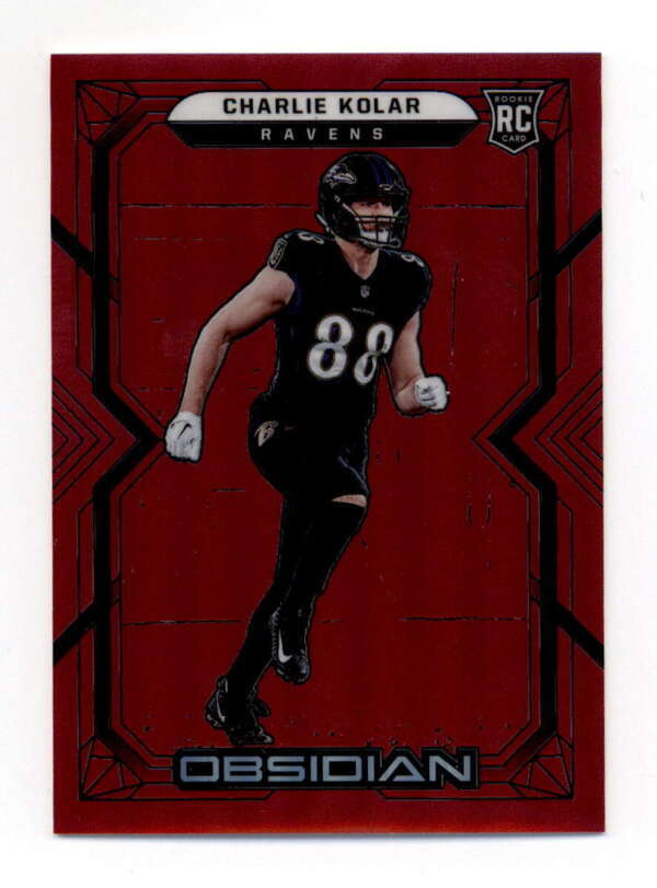 CHARLIE KOLAR 2022 PANINI OBSIDIAN #179 ELECTRIC ETCH RED ROOKIE #19/29 BF7294