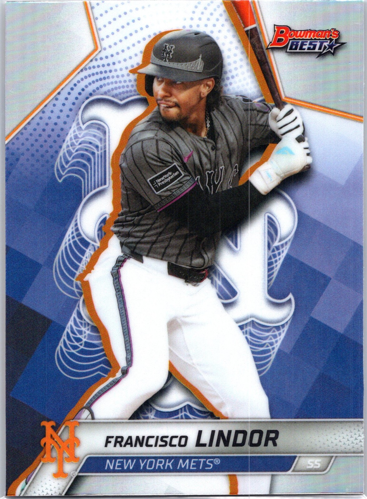 2025 Bowman’s Best #TP-22 Carson Benge Refractors New York Mets