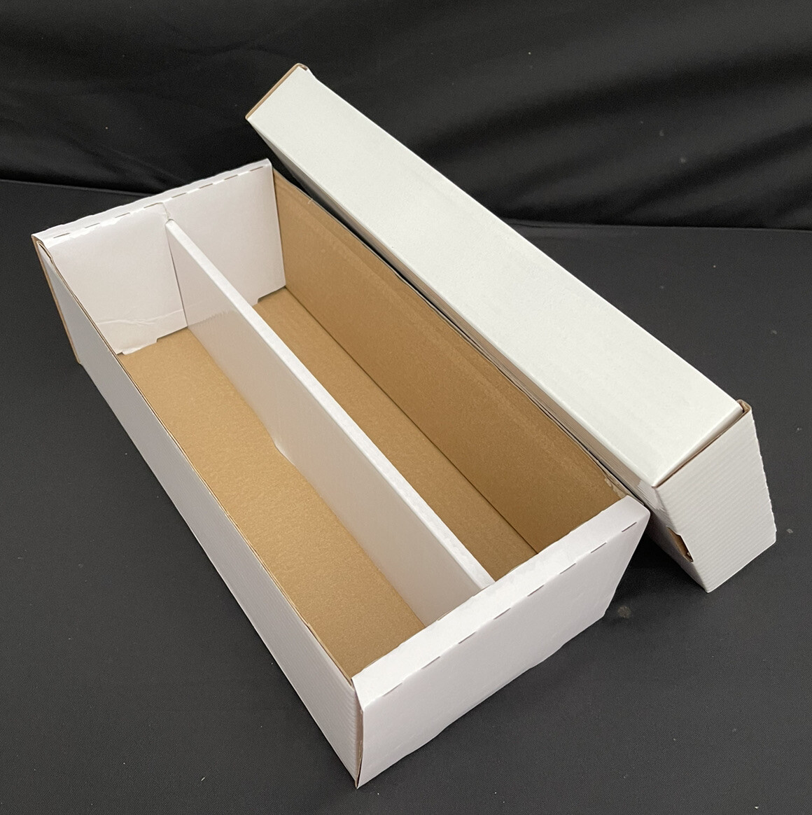 AC Platinum 2 Row Card Storage Shoe Box 1600 CT (White Semi-Gloss) New