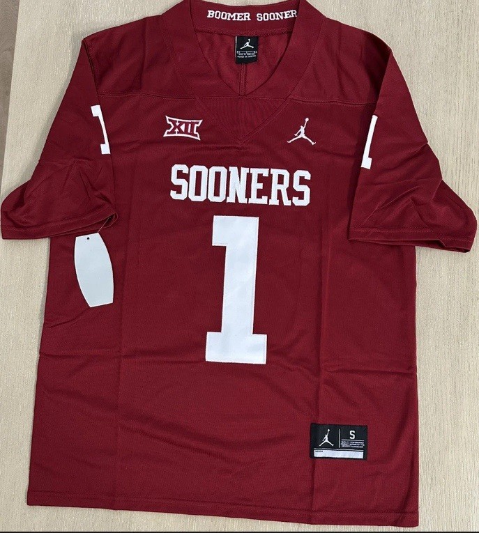 Jalen Hurts Oklahoma Sooners Jersey Mens Small S Eagles RARE Stitched New W Tags