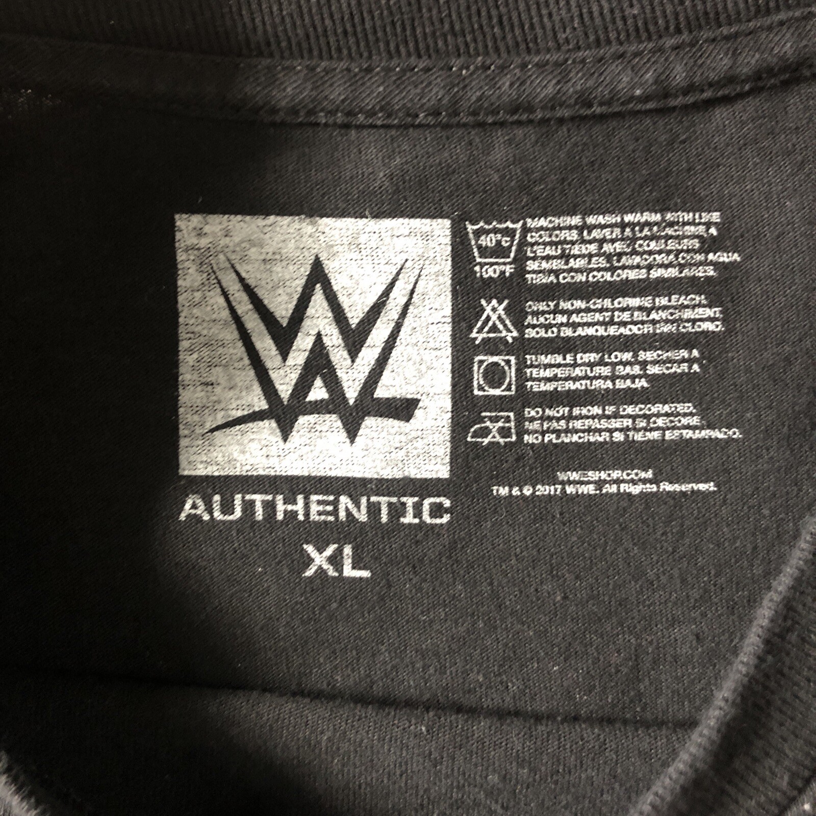 WWE Money In The Bank 2018 Crew TShirt XL Back