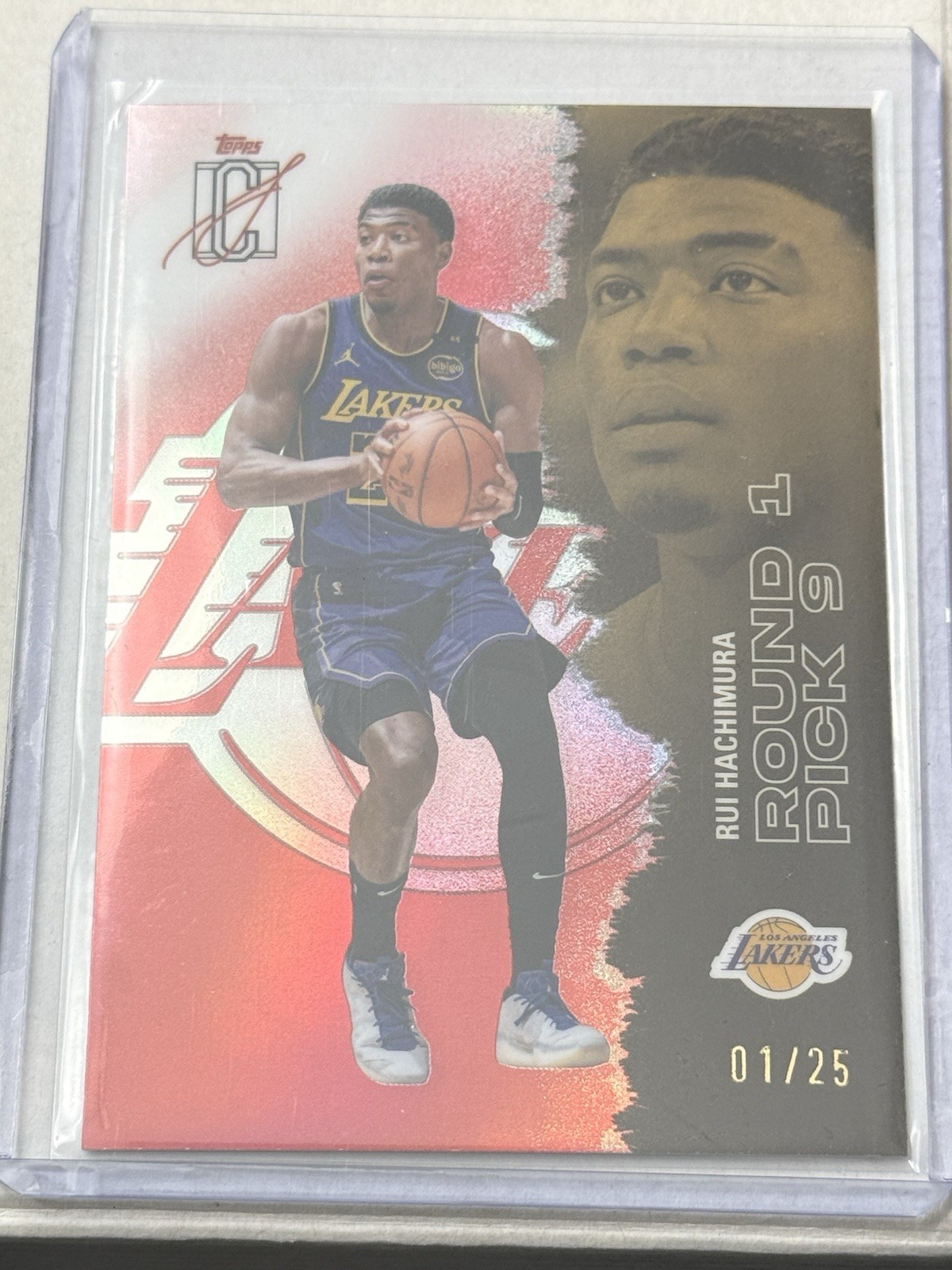 RUI HACHIMURA 2025-26 Topps Signature Class Basketball Lakers 1/25 1ST ON PRINT
