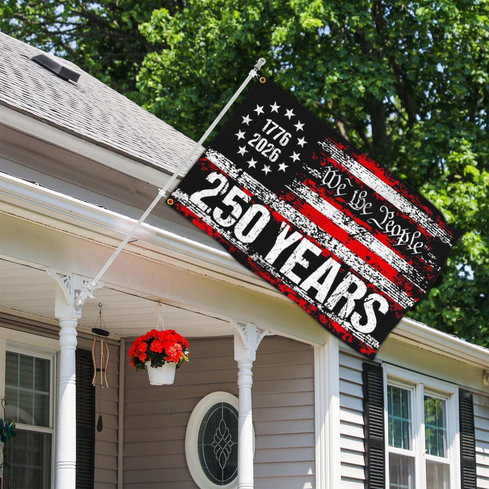 Yesuavt 250 Anniversary USA Flag 250th Years American Black