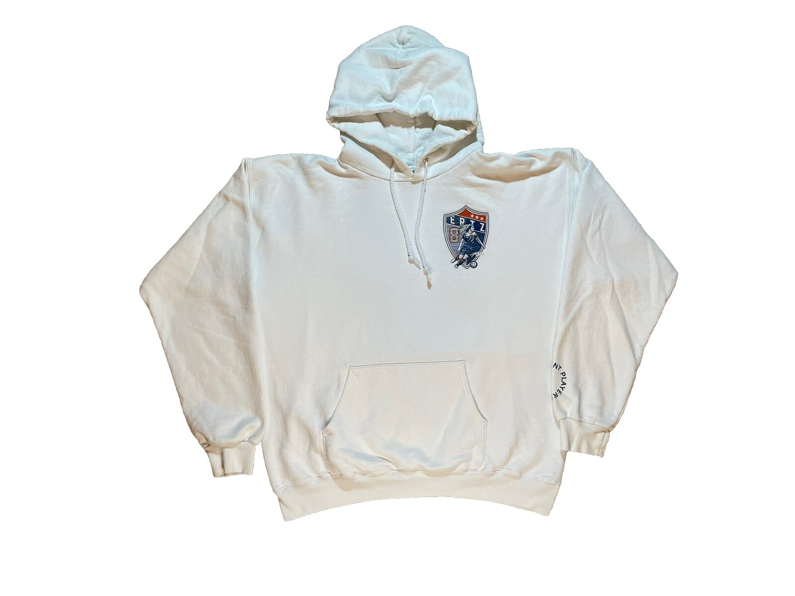 Julie Ertz No 8 USWNT Soccer White Drawstring Hoodie Men’s Medium