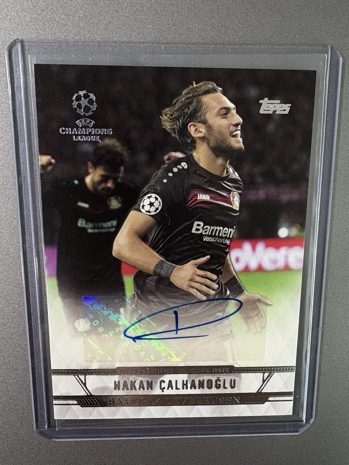 2017 Topps UEFA Champions League Showcase Hakan Calhanoglu Auto Autograph