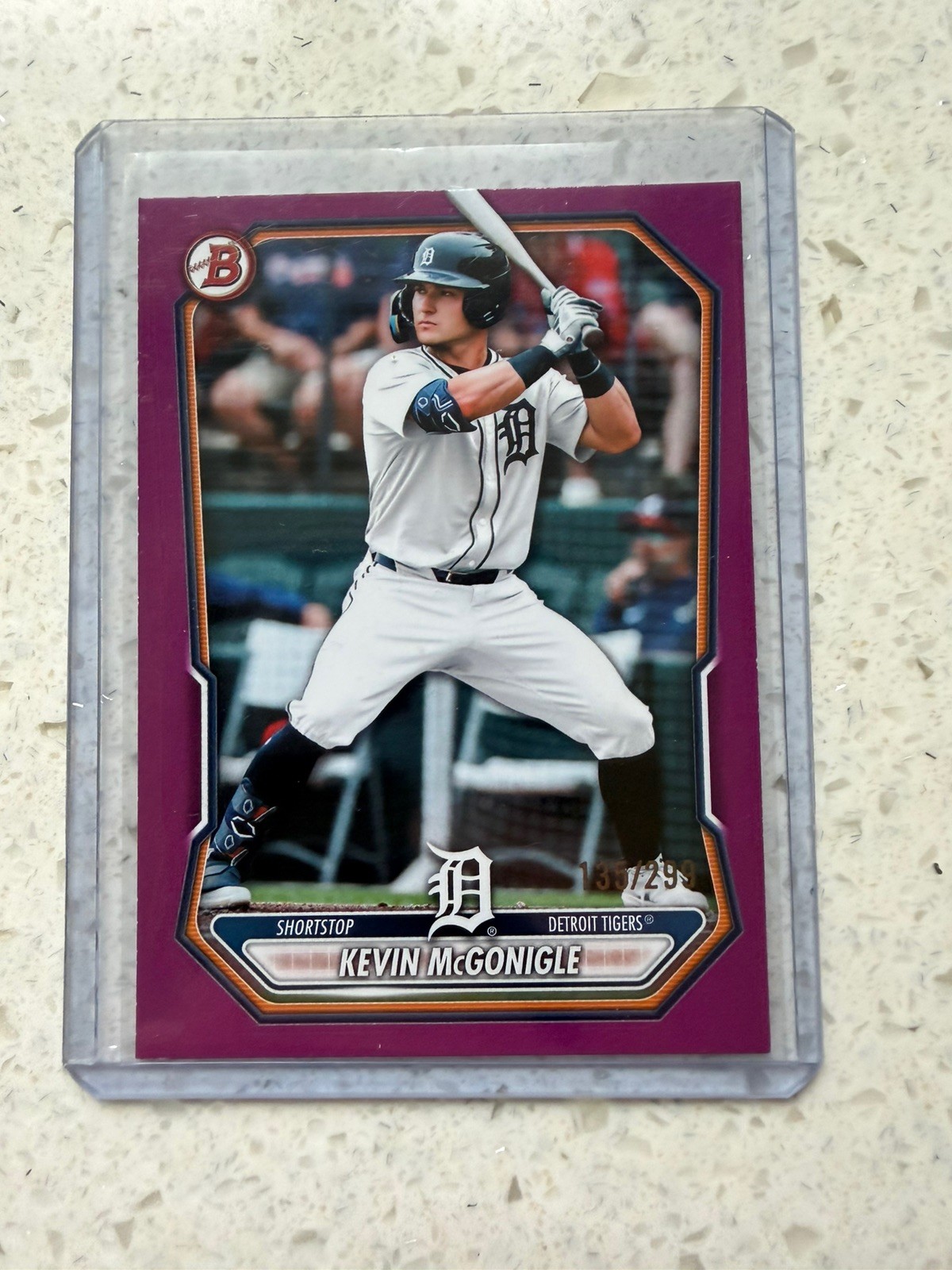 2025 Bowman – Prospects Kevin McGonigle #BP-79 Fuchsia /299