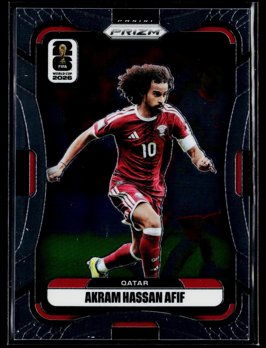 Akram Hassan Afif 2026 Prizm FIFA World Cup #373 Qatar