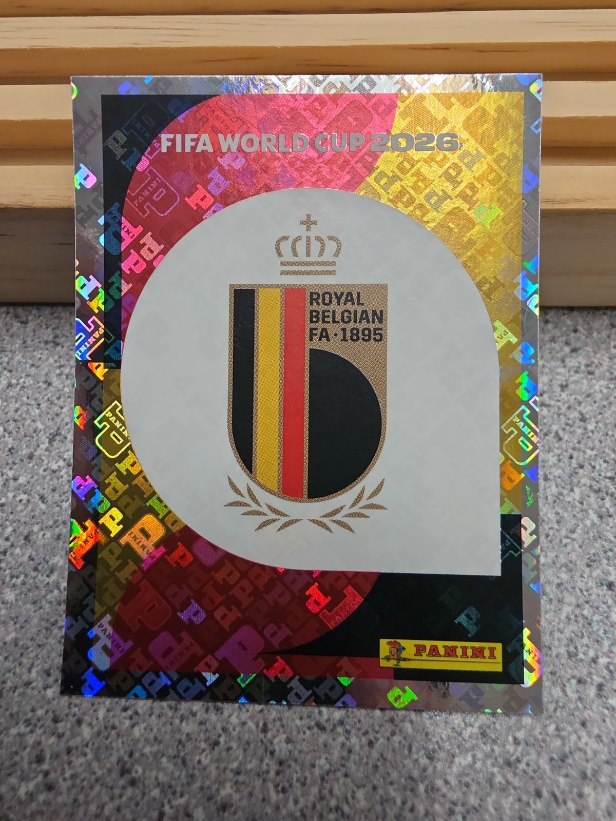 2026 Panini FIFA World Cup Sticker Belgium #BEL1 Emblem Logo Badge Foil