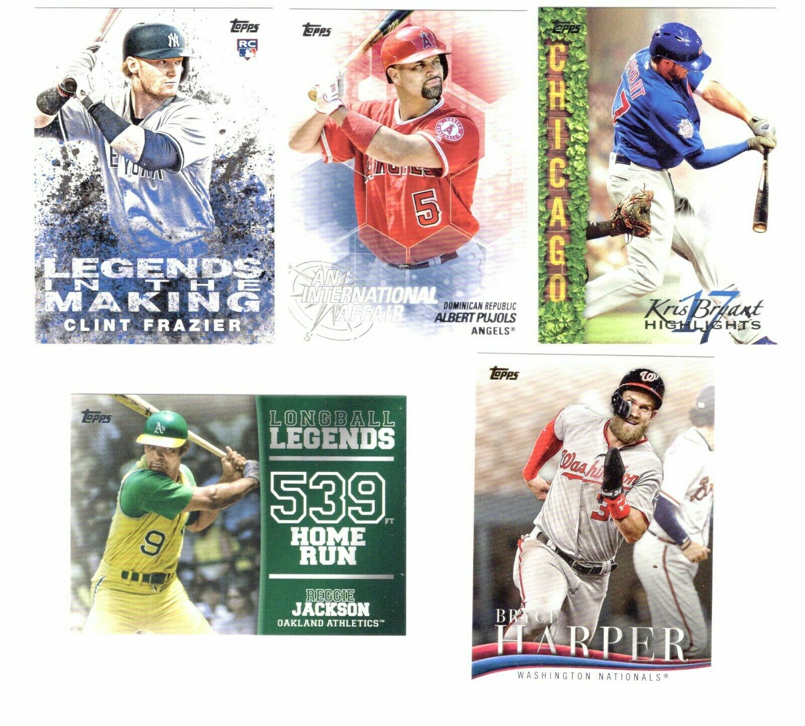 2018 TOPPS INSERTS – ALL LISTED – SERIES 1,2 & UPDATE – WHO DO YOU NEED!!!