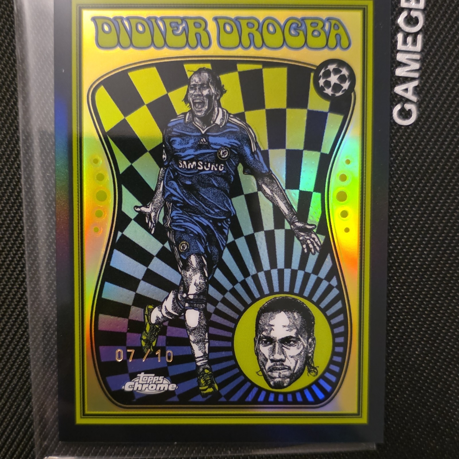Topps Chrome Ultra Violet All-Stars Didier Drogba UV-4 Chelsea UCL Card /10
