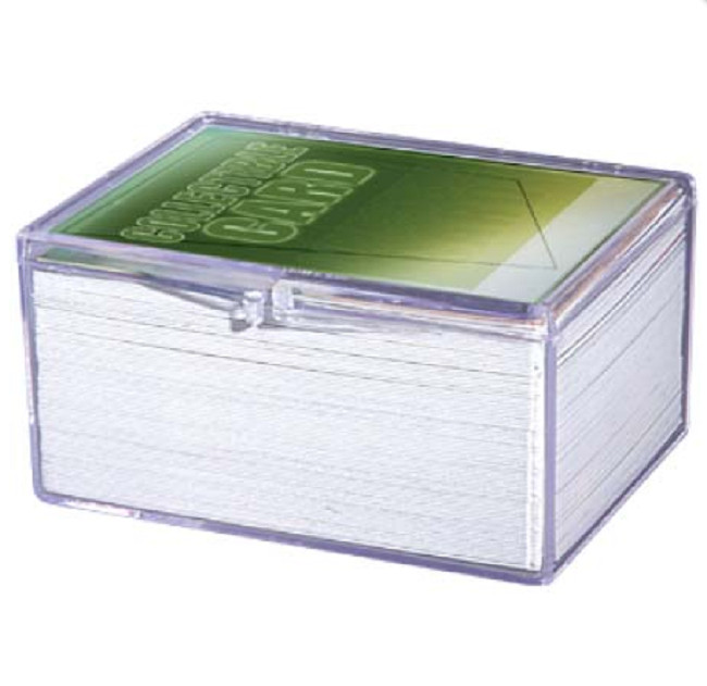 (Box of 10) Ultra Pro 100-Card Hinged Plastic Boxes Holders For Trading Cards
