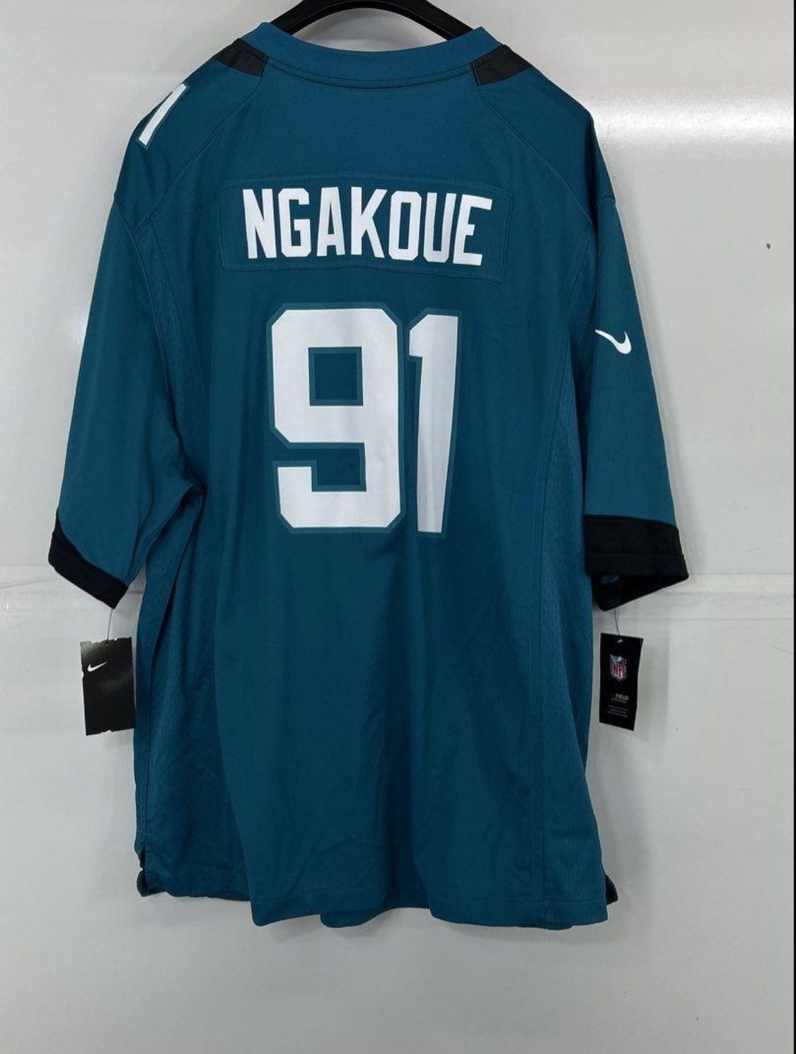 NWT Nike Yannick Ngakoue Jacksonville Jaguars #91 Game Jersey Teal Men’s 3XL