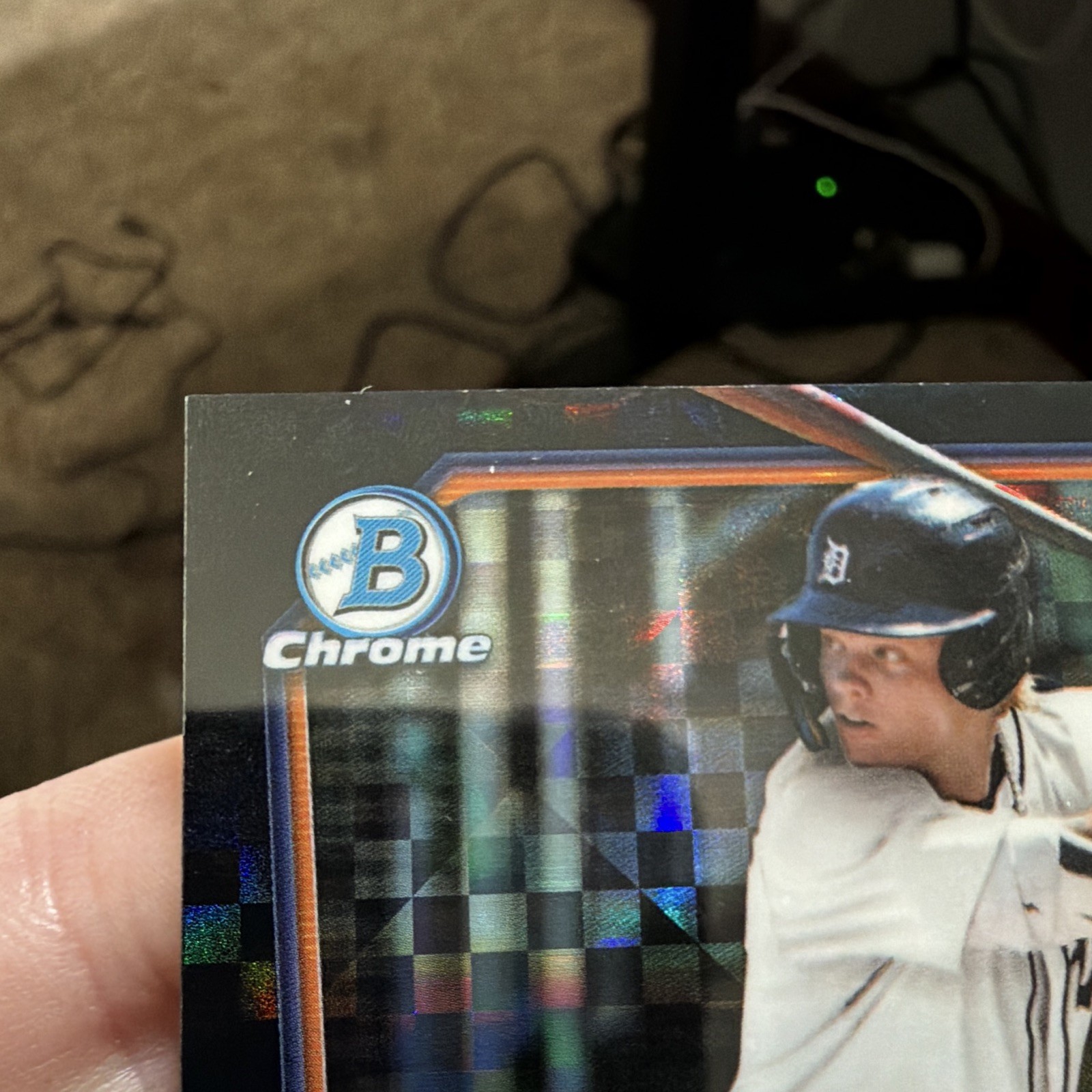 Bowman 2026 Chrome Prospects Max Clark #BCP-2 01/10 BLACK GEOMETRIC Refractor