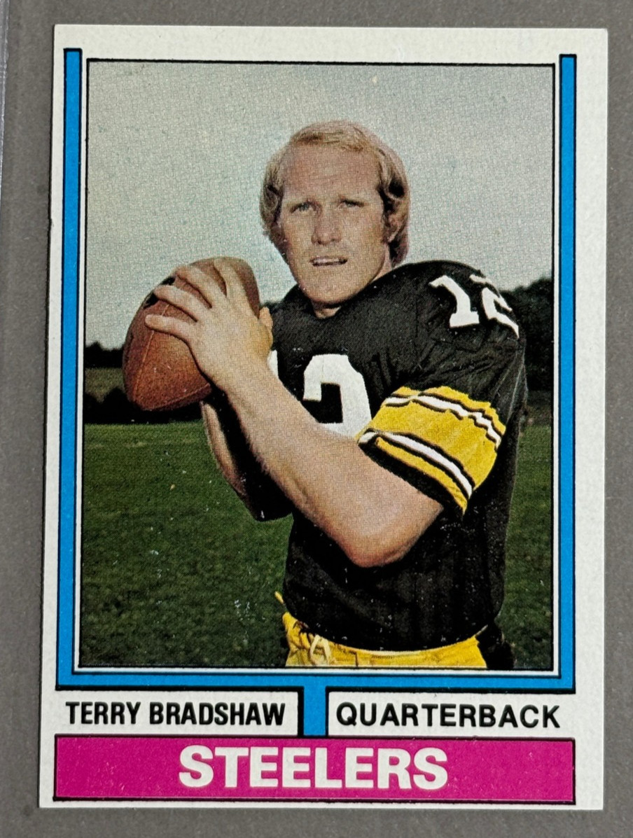 1974 Topps Football Set. 527/528 Cards in Binder. EX-MT