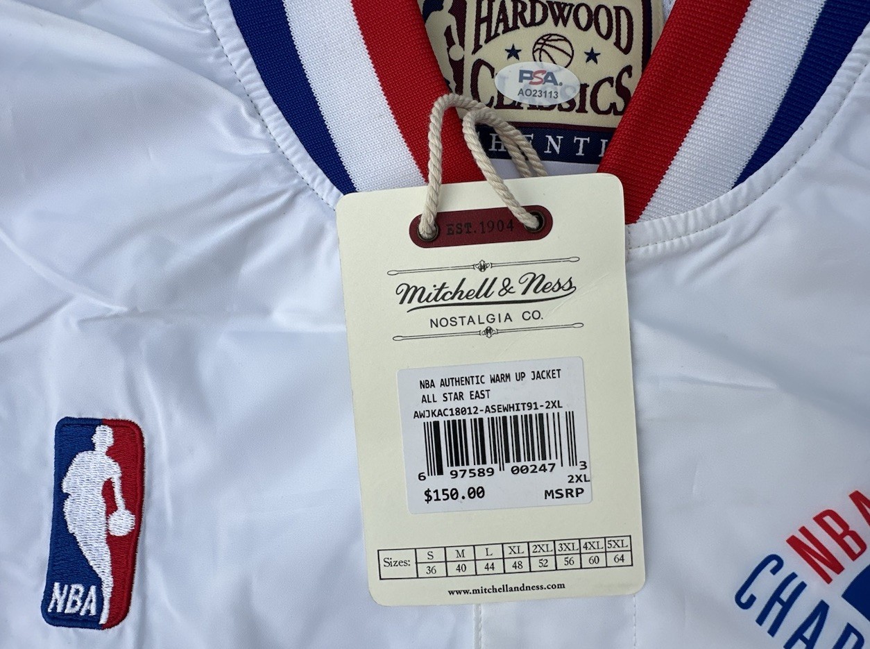 CHARLES BARKLEY SIGNED M&N AUTHENTIC 1991 ALL STAR WARM UP JACKET PSA/DNA MVP