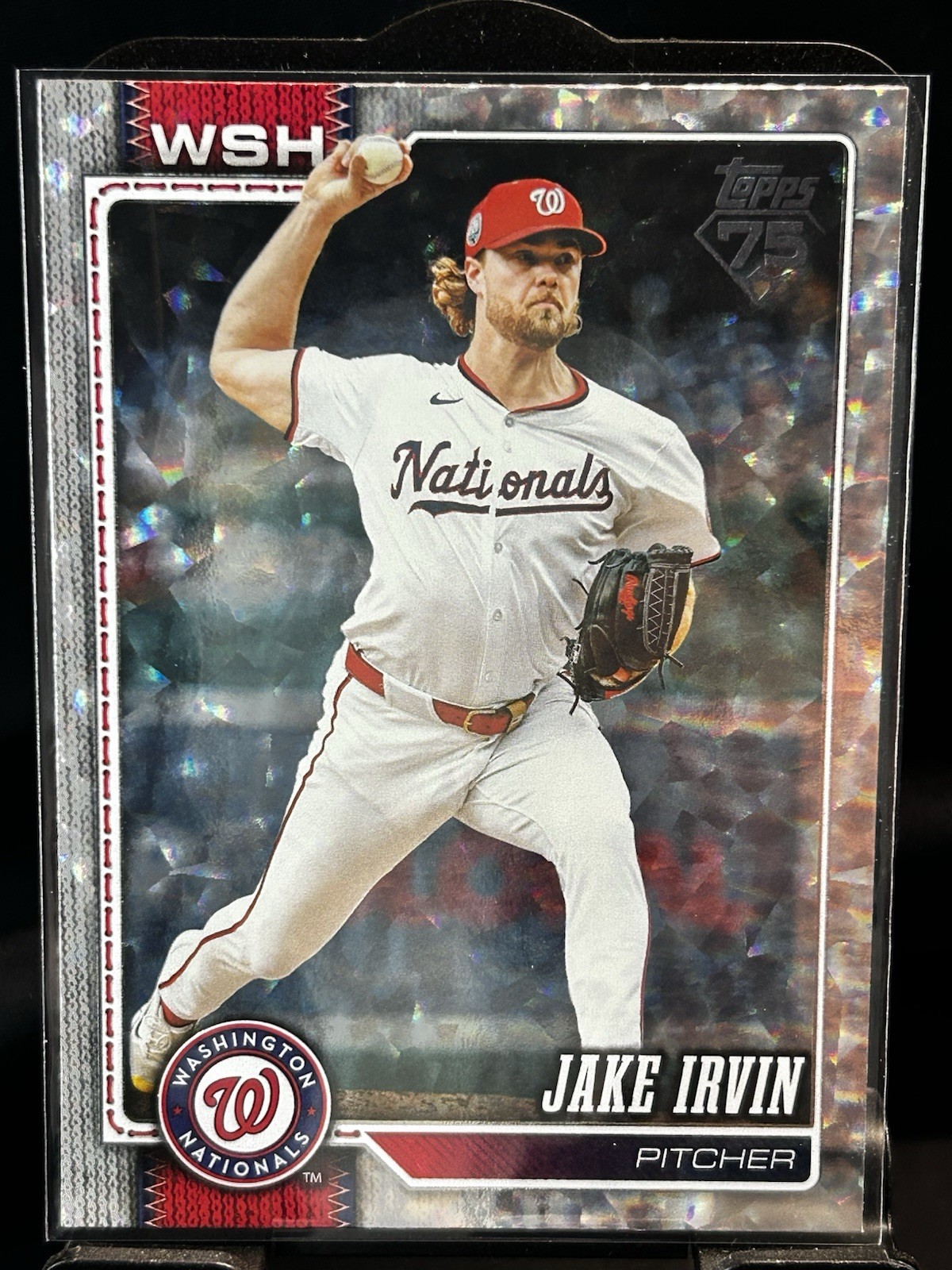 2025 Topps Series 2- Jake Irvin Diamante Foil #487 Washington Nationals