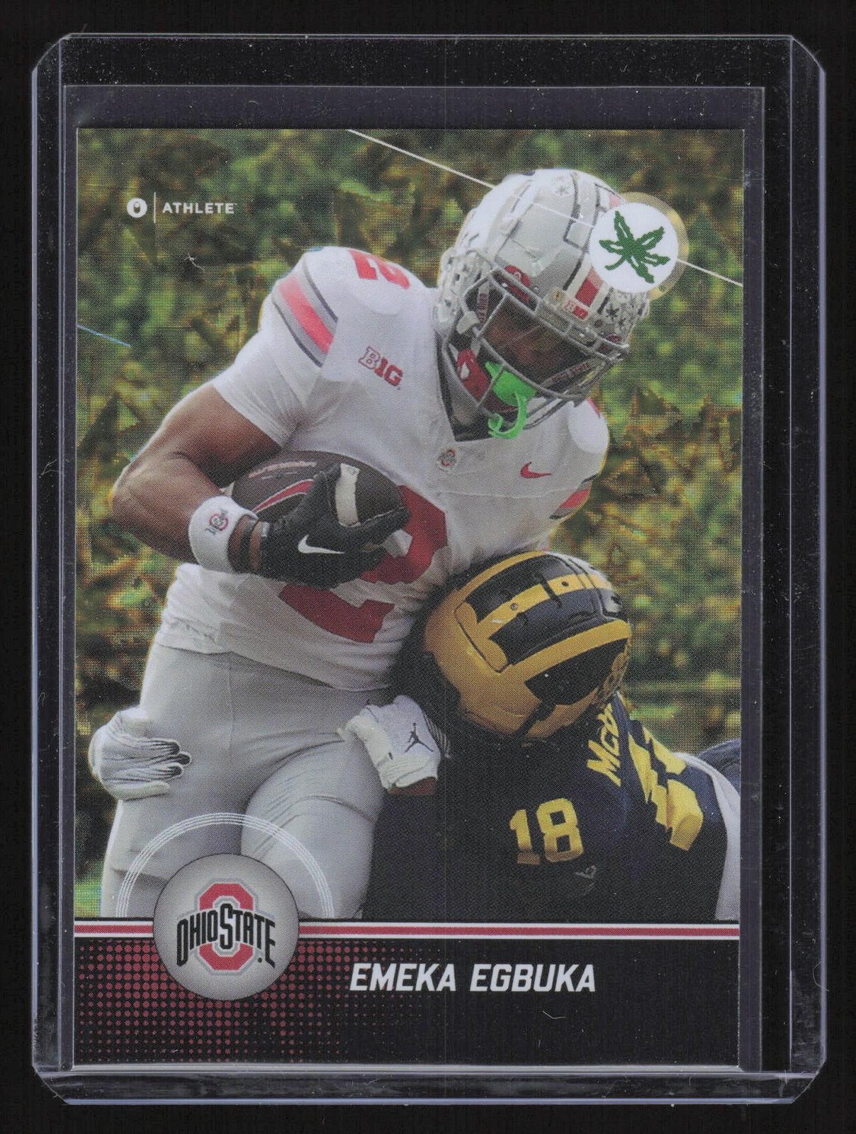 2024 ONIT Ohio State Buckeyes P-2 Emeka Egbuka Parallel Holo Gold
