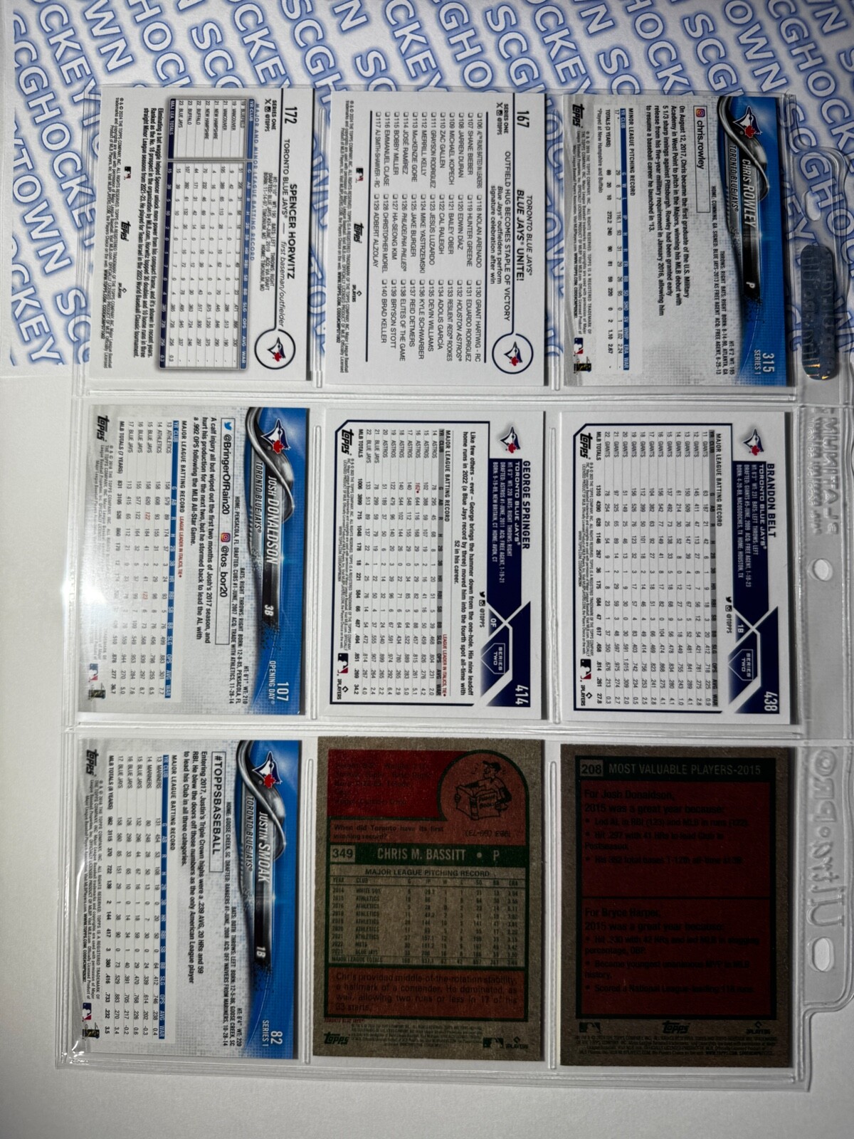 🔥 Topps Baseball – Toronto Blue Jays – 9 card lot / Look at my store 4 more!