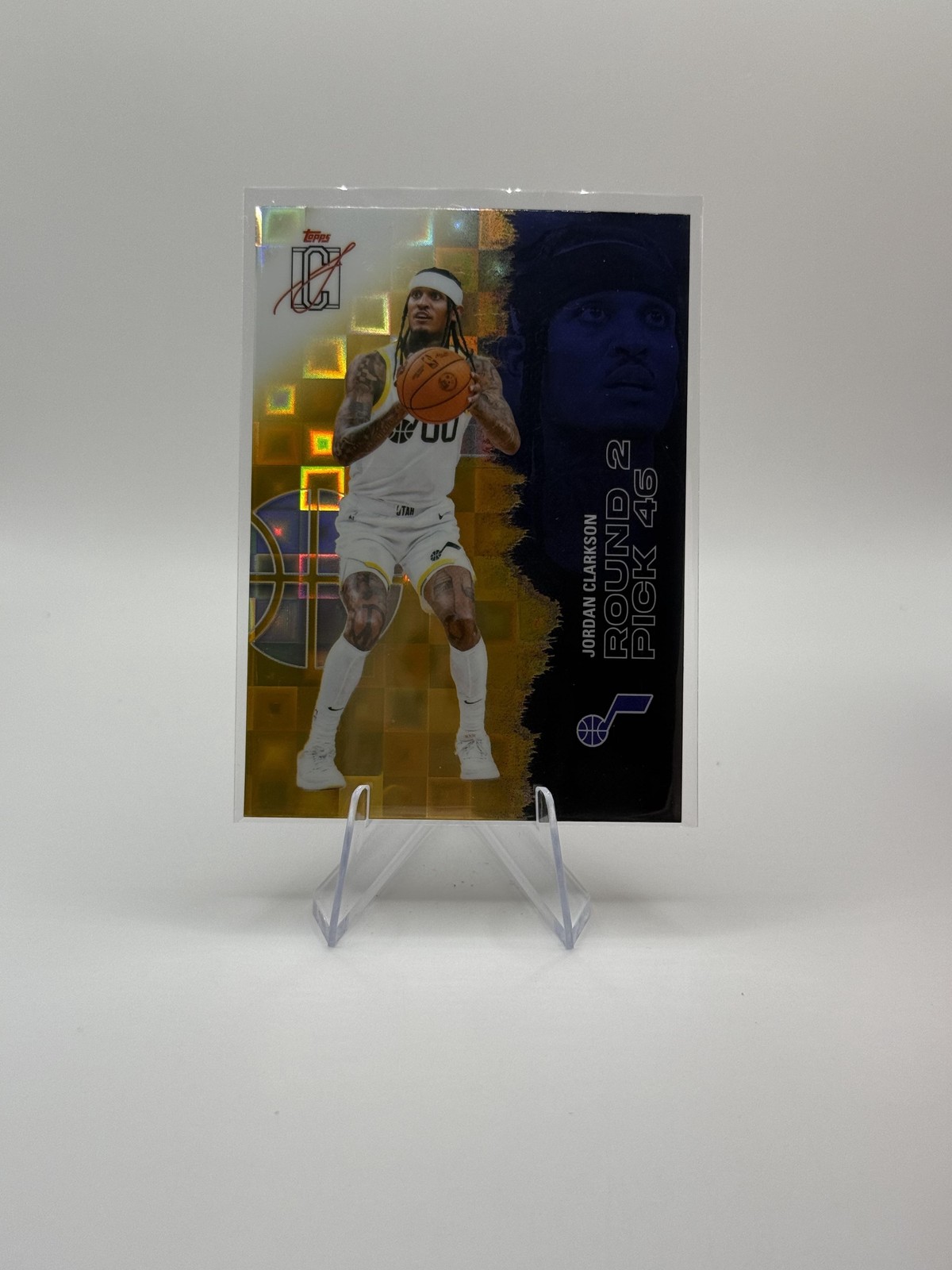 Jordan Clarkson Pandora Yellow Refractors 2025-26 Topps Signature Class #100