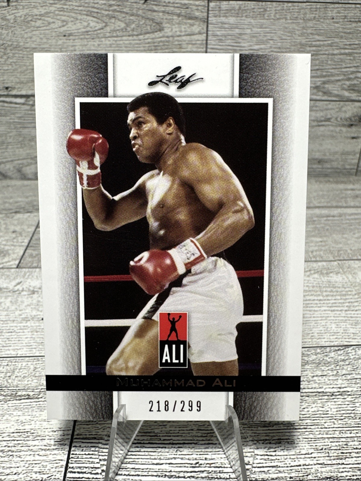 2010 Leaf National Sports Convention Muhammad Ali Promo Serial # /299