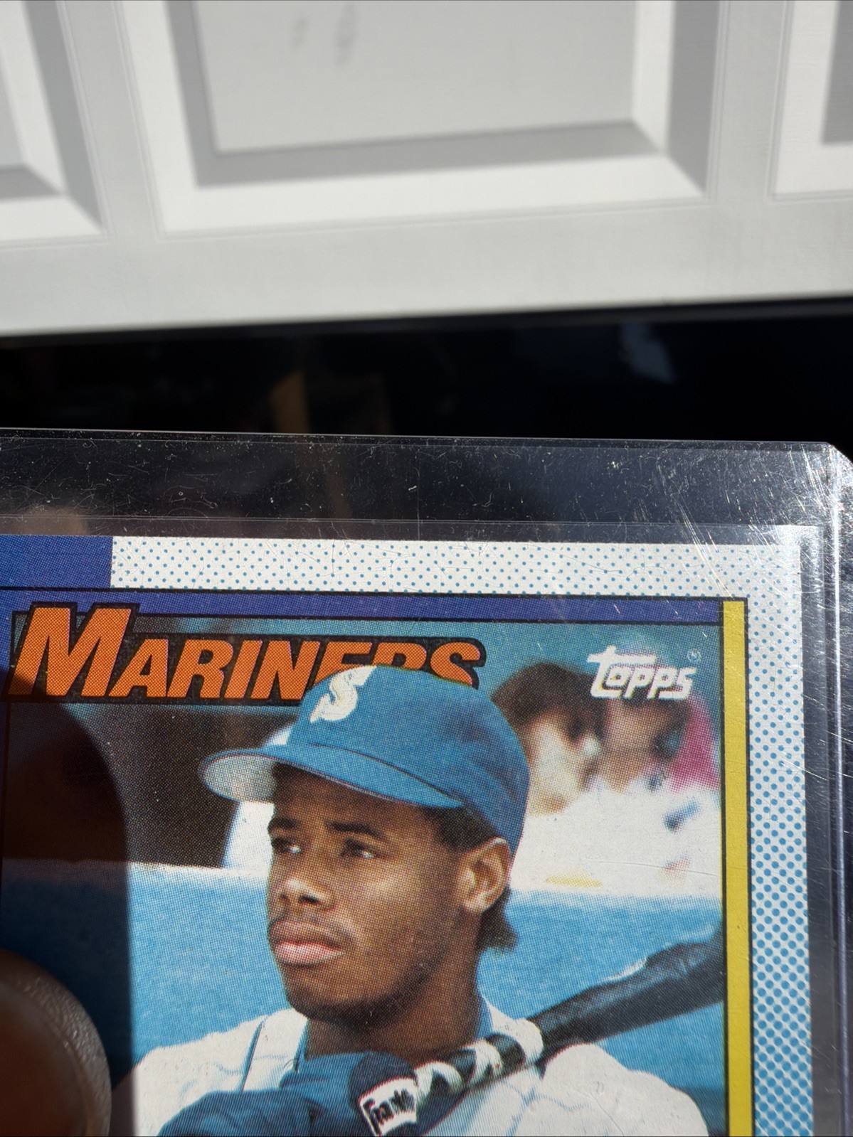 Topps Ken Griffey Jr. All-Star Rookie Mariners 1990 #336 Bloody Scar Variant!