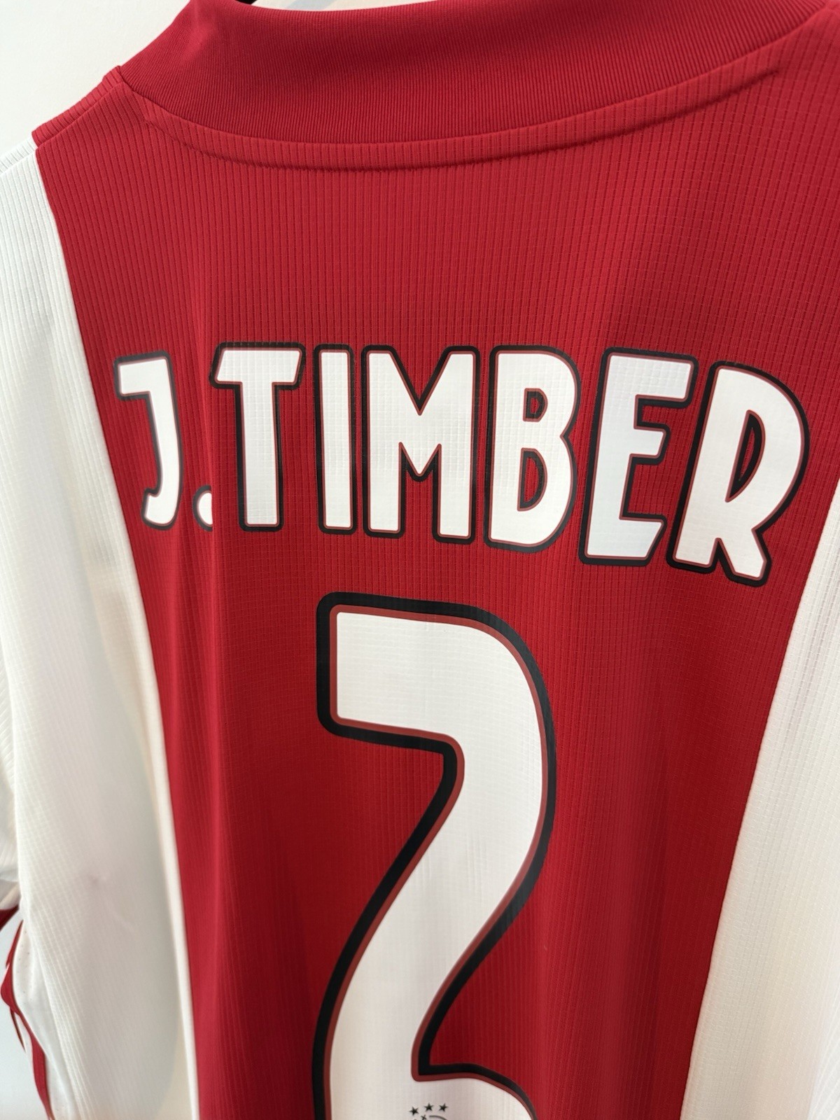 J. Timber #2 Ajax Amsterdam BNWT Large 2020/21 Home Shirt Jersey