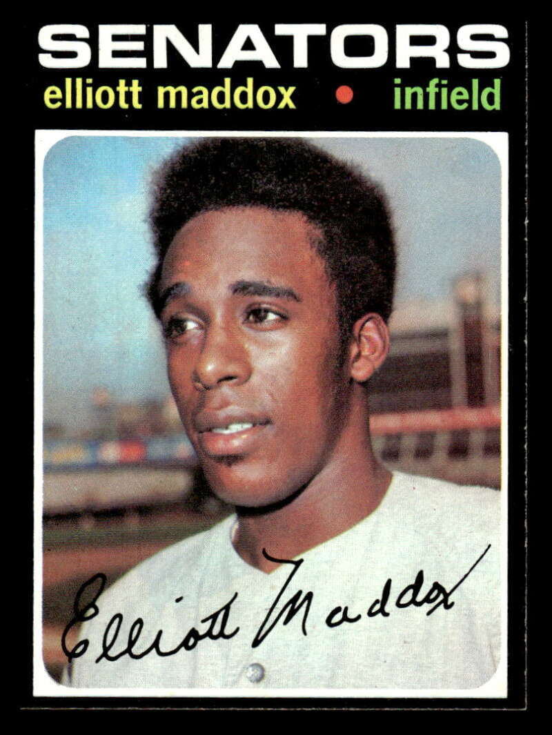 1971 Topps Elliott Maddox Washington Senators 11 EX-MT XX7294
