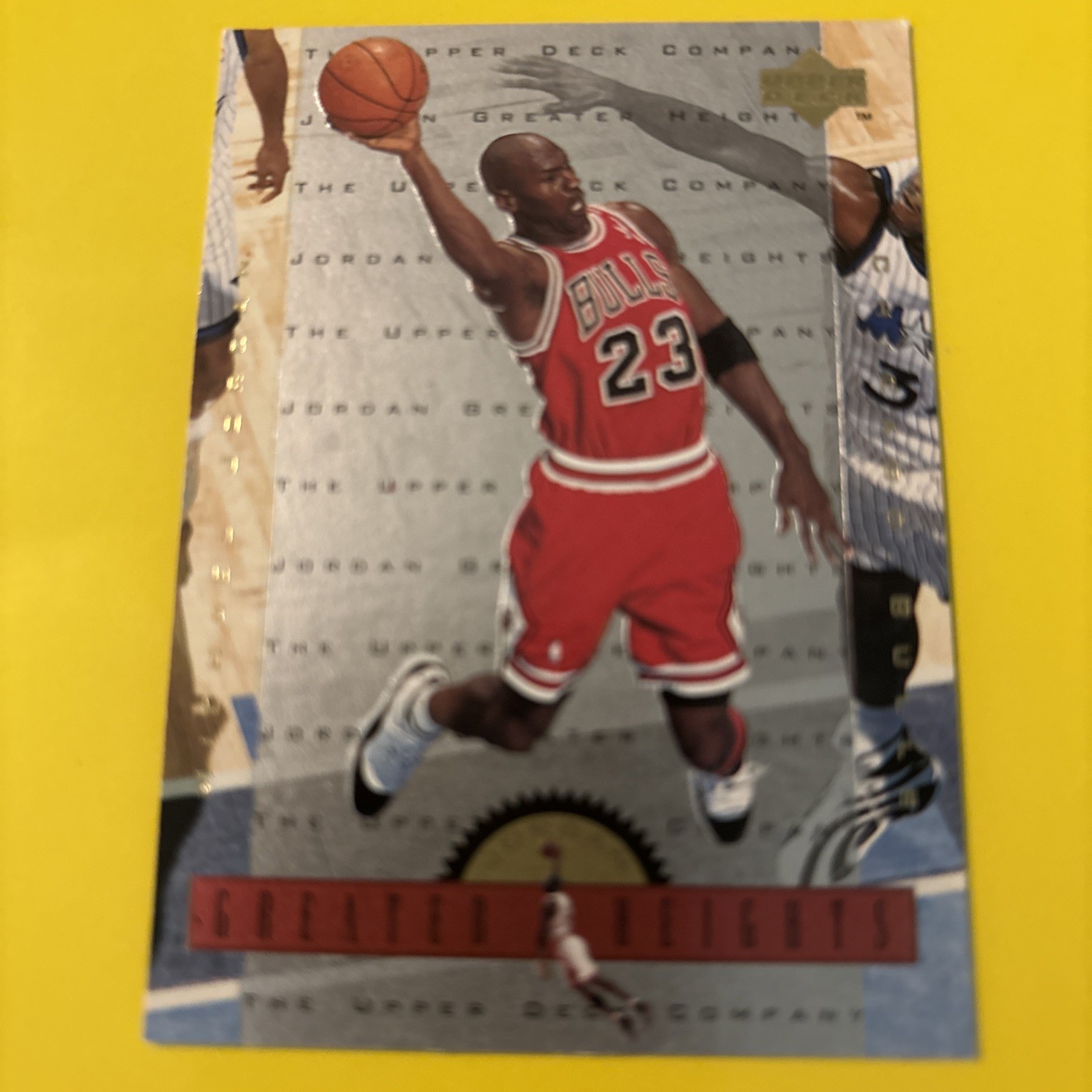 Michael Jordan 1996 Upper Deck Greater Heights #GH6 Card BULLS HOF GOAT