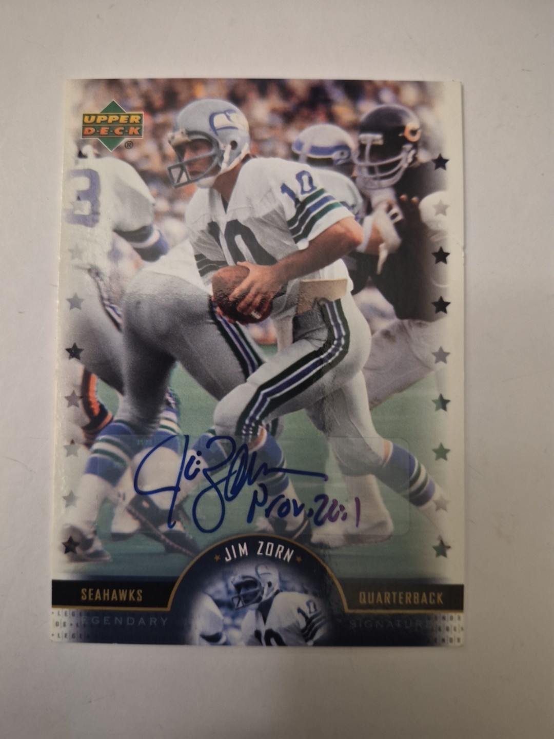 2005 Upper Deck NFL Legends – Legendary Signatures Jim Zorn #LS-JZ (AU)