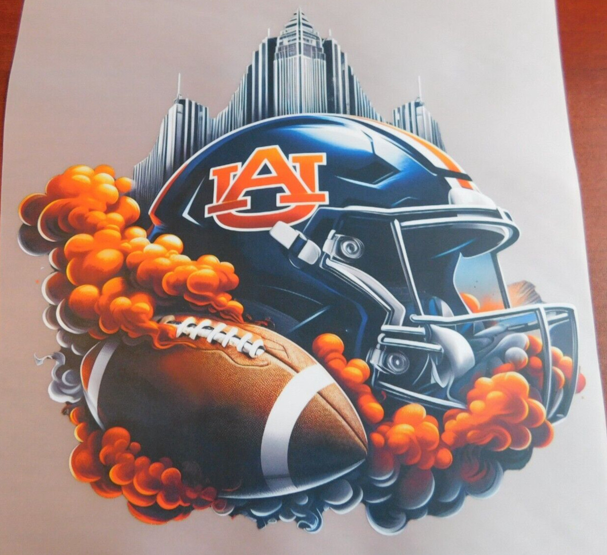 Auburn Tigers 8″ DTF Heat Transfer Iron On FREE Shipping (9)