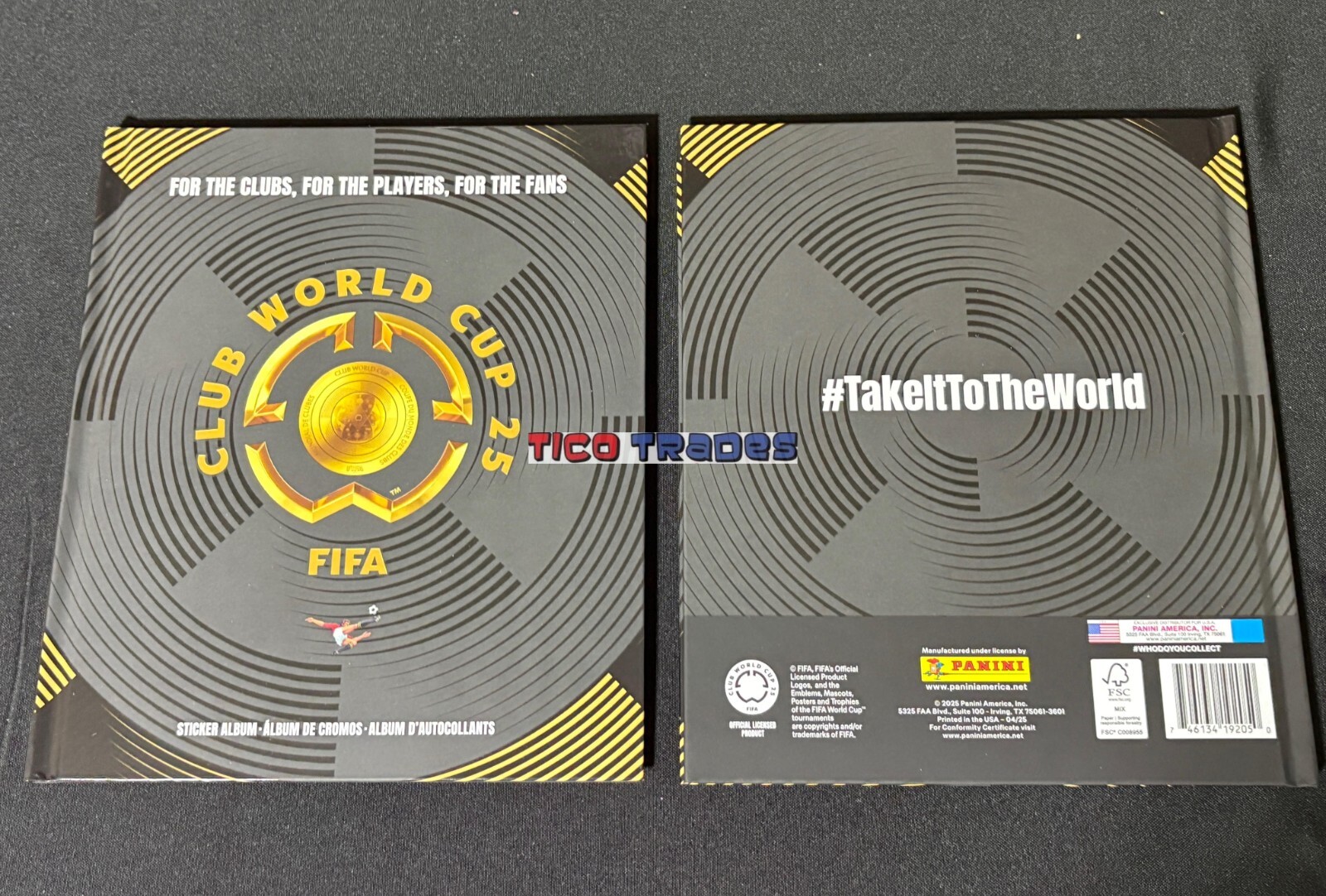 Panini FIFA Club World Cup 25 Sticker HARDCOVER ALBUM – USA Edition