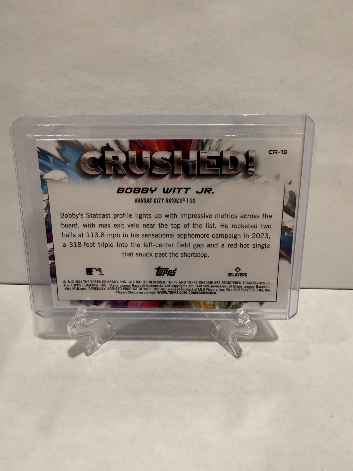 2024 Topps Chrome Update Series – Crushed #CR-19 Bobby Witt Jr. SSP Case Hit