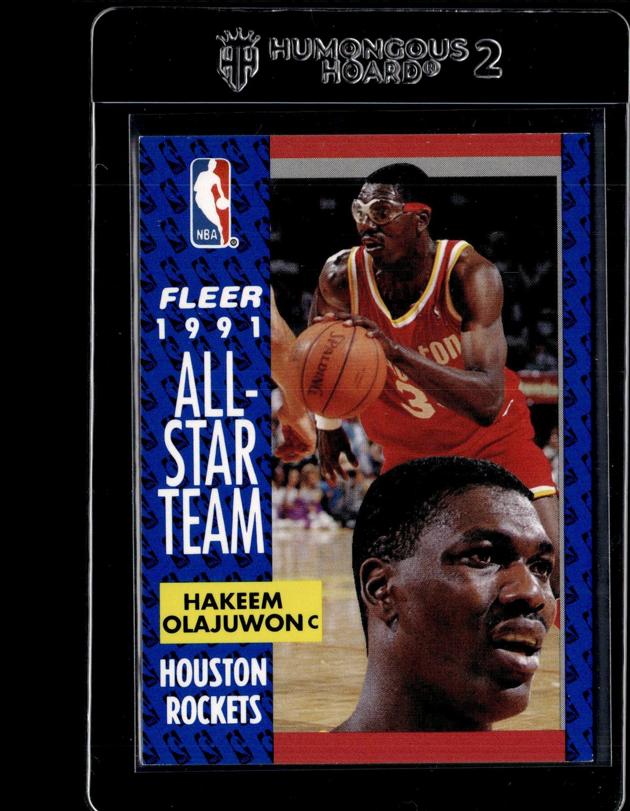 1991-92 Fleer #214 Hakeem Olajuwon