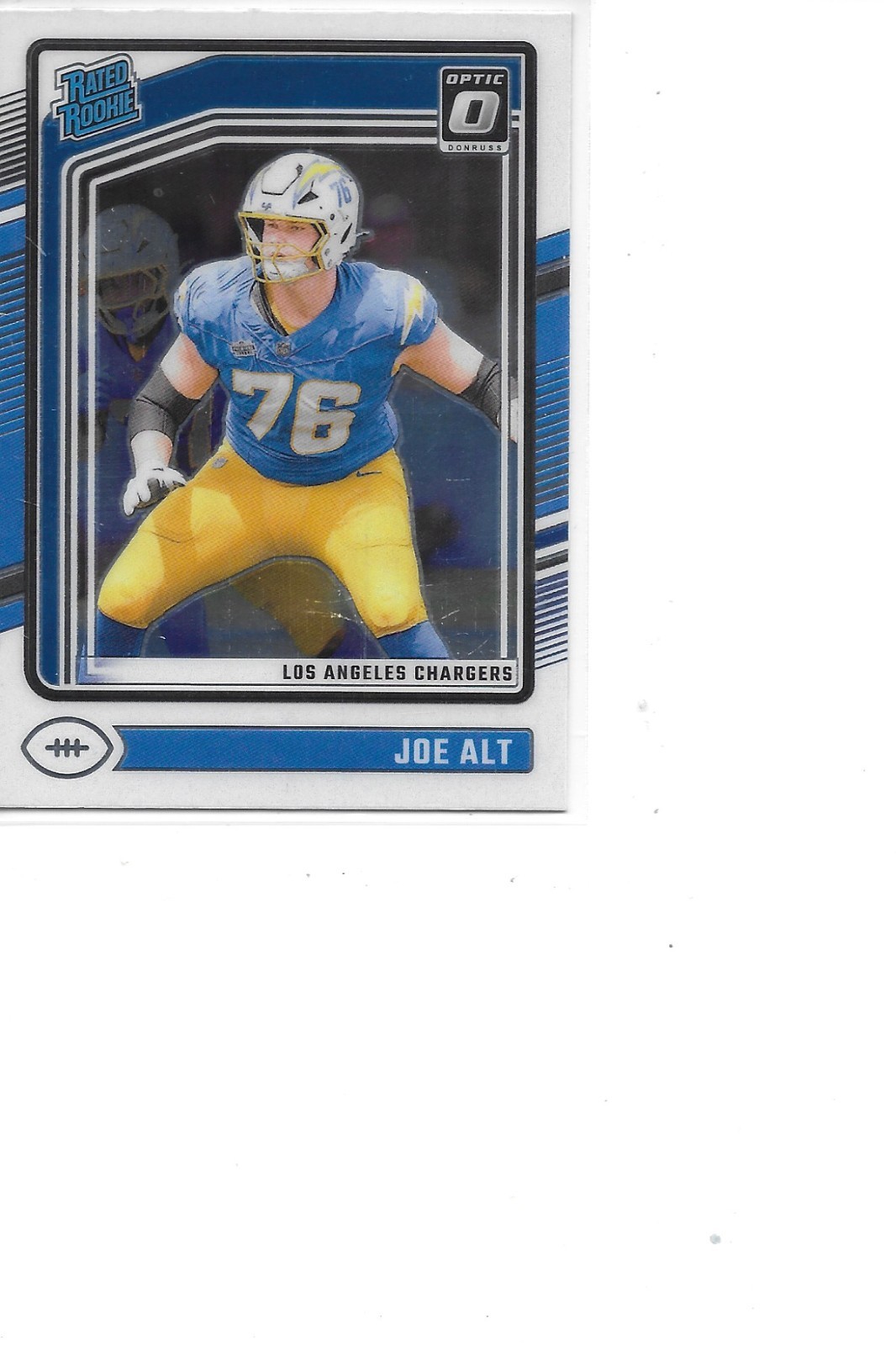 2024 Donruss Optic Joe Alt Rookie Los Angeles Chargers Football Card #254