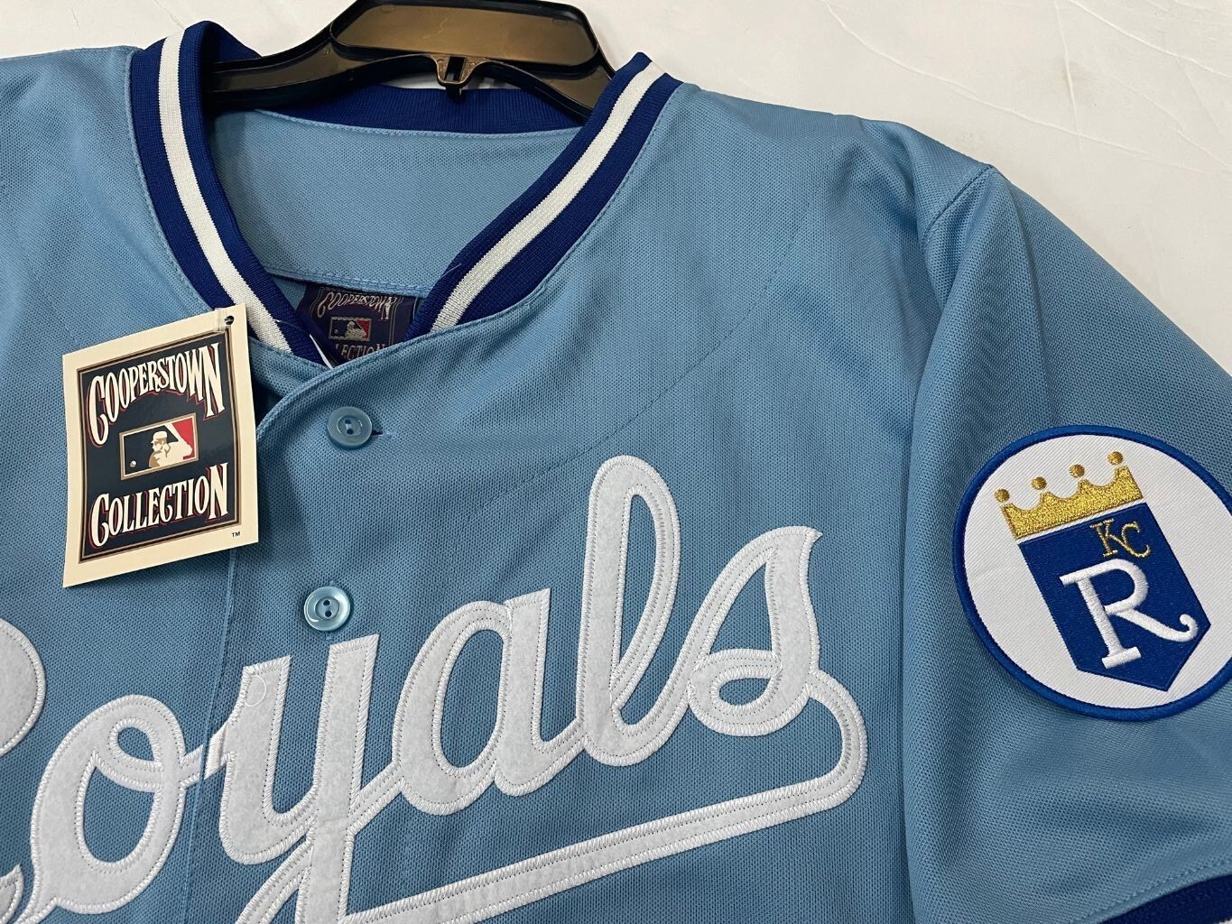 BO JACKSON KANSAS CITY ROYALS THROWBACK BLUE JERSEY PICK SIZE MED-2X MAJESTIC