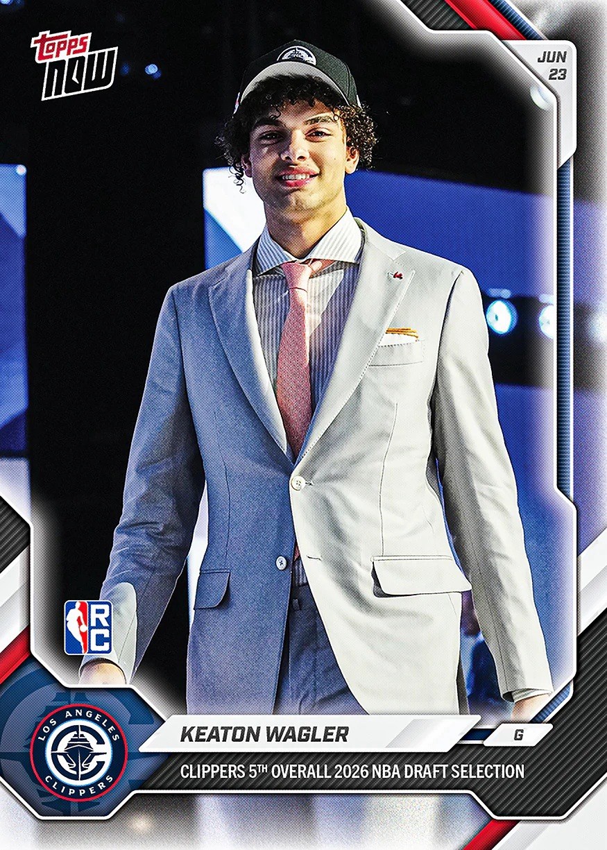 Keaton Wagler – 2025-26 NBA Topps NOW – Card KWAG – Presale