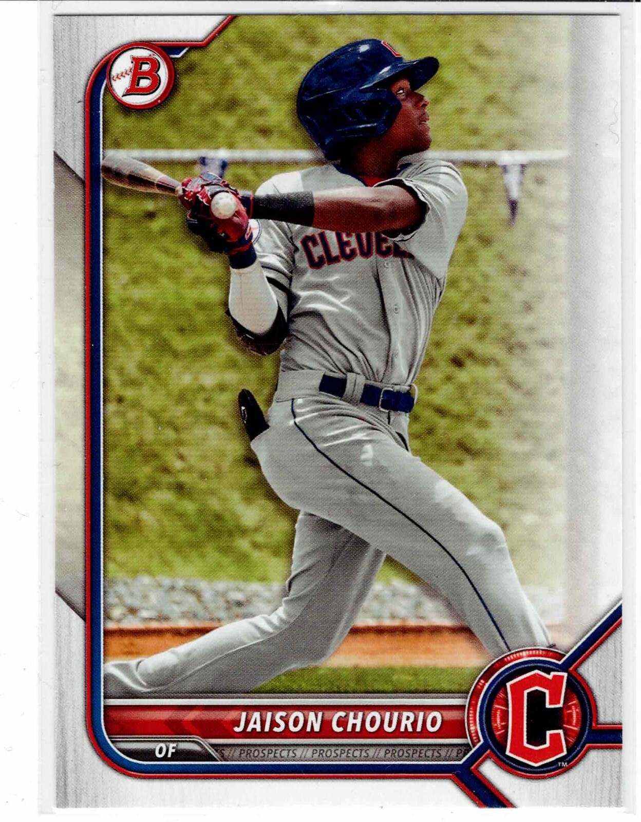 Jaison Chourio Cleveland Guardians 2022 Bowman Draft
