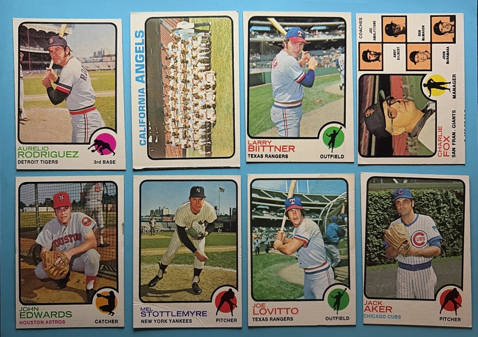 Lot of 54 – 1973 Topps Baseball Mixed Off Grade – Carlton Fisk