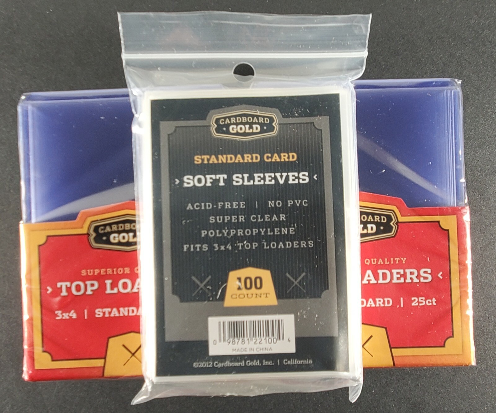 Cardboard Gold Top Loaders 3×4 Standard + Penny Sleeves 25 50 100 200 500 1000