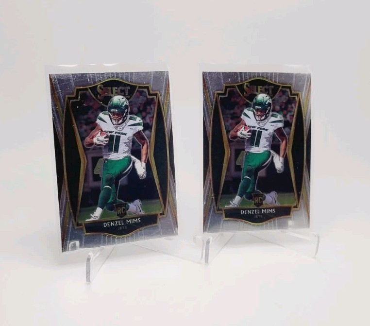 DENZEL MIMS 2020 Panini Select Premier Level #163 base Rookie (2) LOT UFL BAYLOR