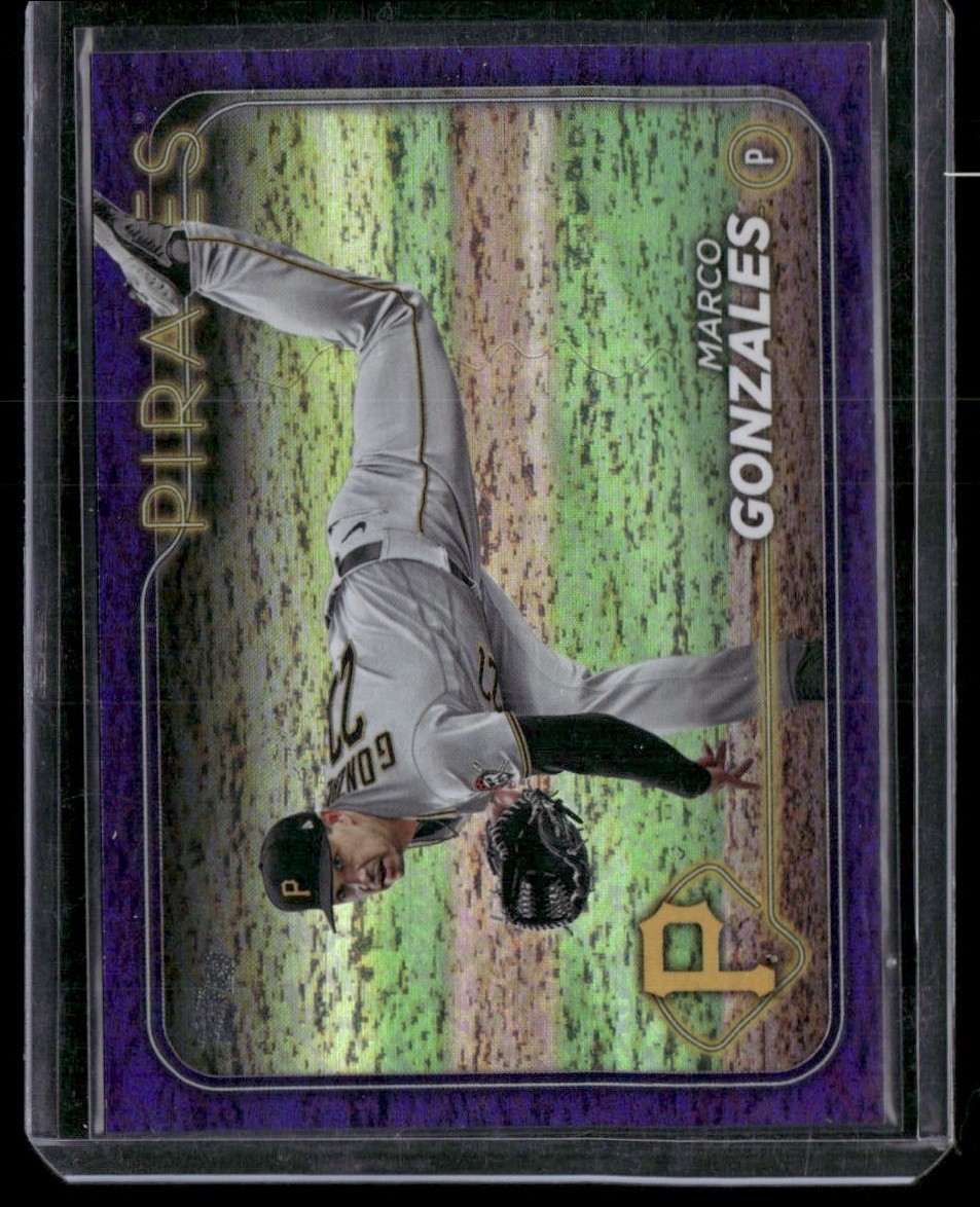 2024 Topps #682 Marco Gonzales Purple Holofoil #/799