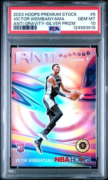 2023 Premium Stock Anti Gravity SILVER PRIZM Victor Wembanyama PSA 10 GEM RC 💎