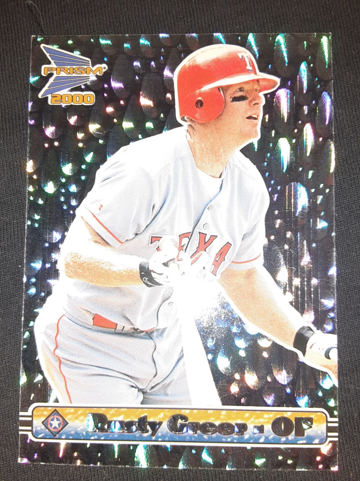 2000 Pacific Prism – Rusty Greer #141 Silver Drops print run /799