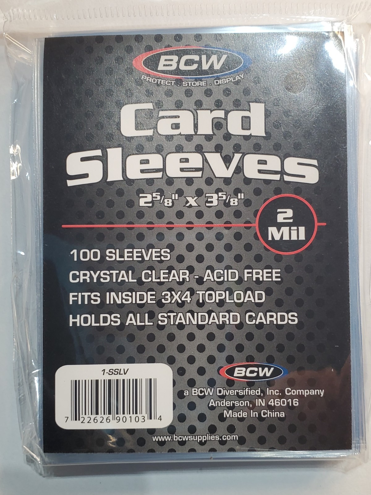 BCW Penny Card Soft Sleeves 10 Packs of 100 for Standard Sized Cards = 1000