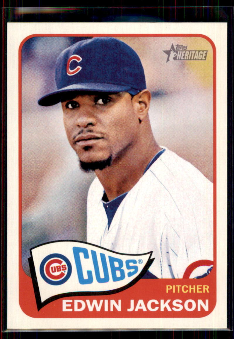 2014 Topps Heritage Edwin Jackson #371 Chicago Cubs