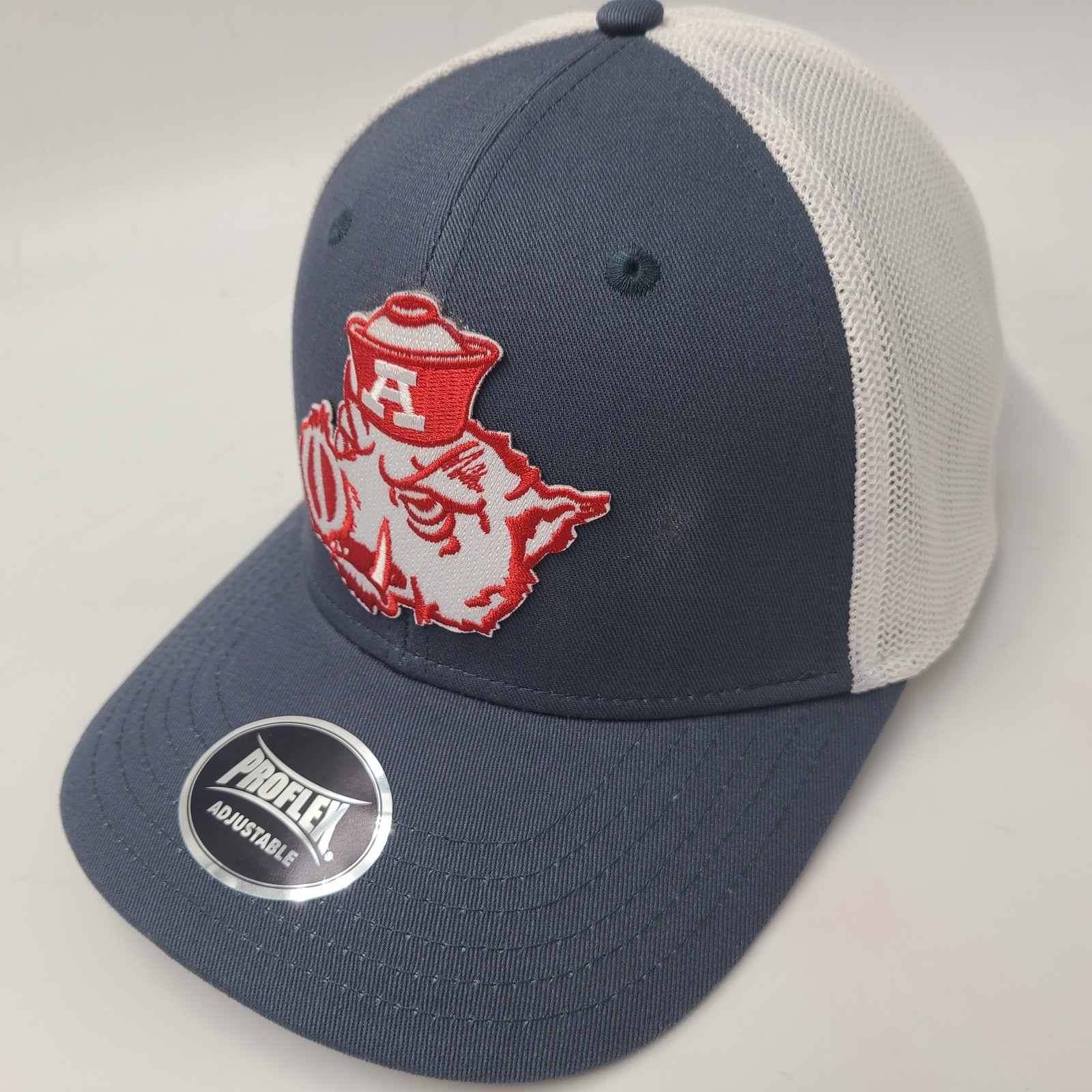 Arkansas Razorbacks Hat Snapback Trucker Mesh Outdoor Cap Blue White NCAA Men