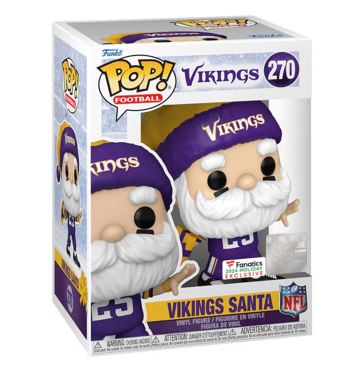 Funko Pop! NFL: 2024 Minnesota Vikings Santa Vinyl Figure #270