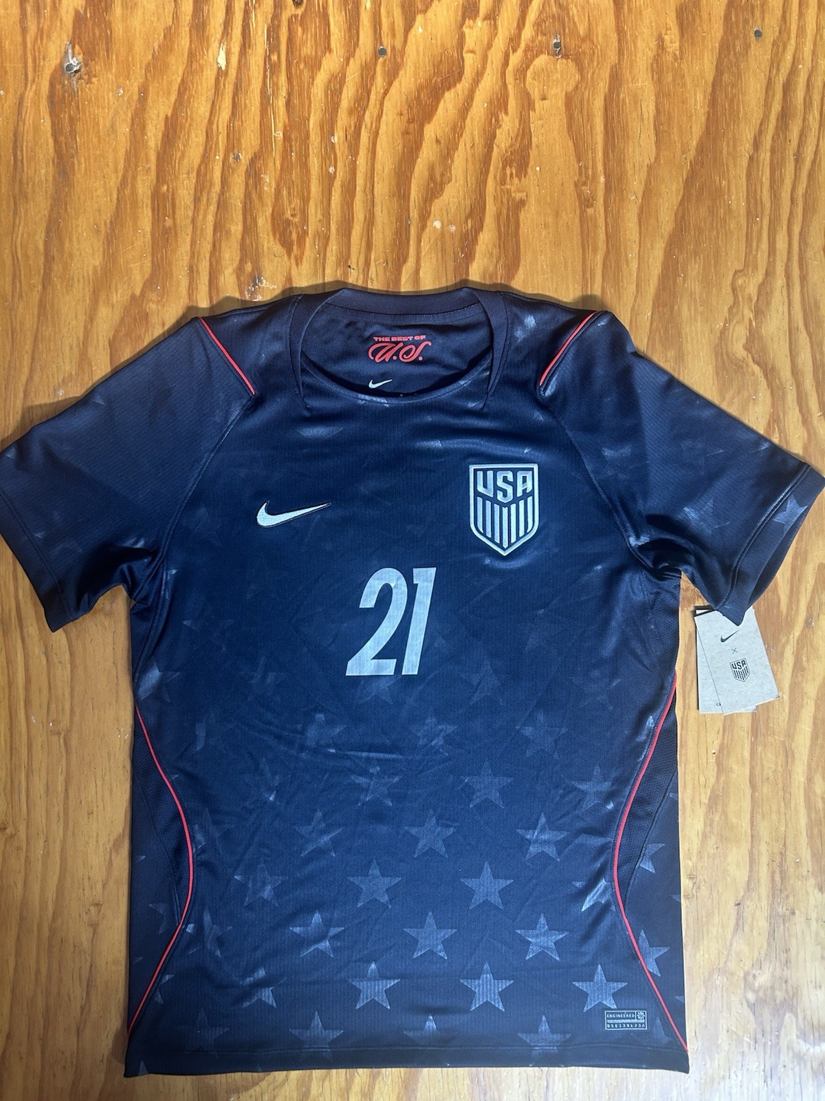 Timothy Weah 2026 USA away Stadium jersey size Medium NWT
