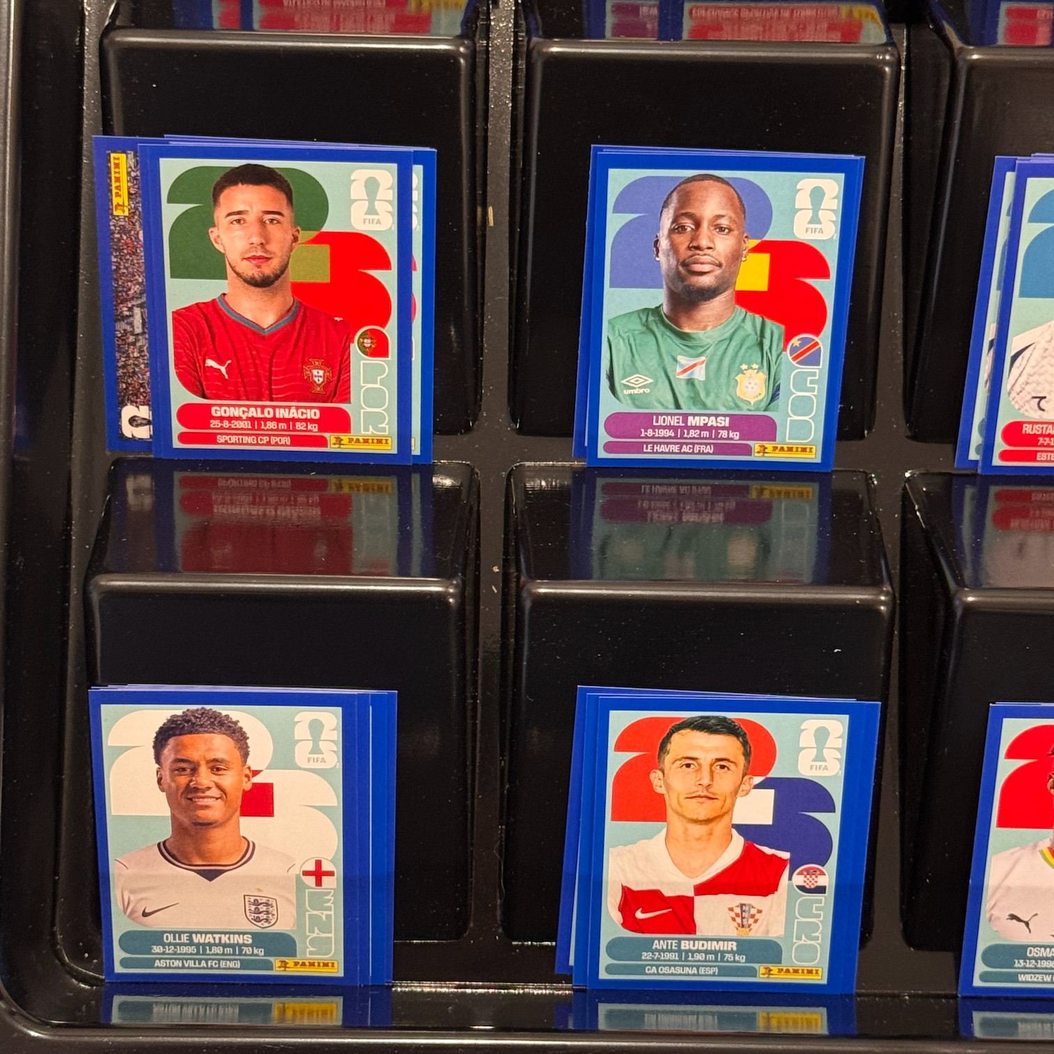 2026 Panini FIFA World Cup Sticker Blue Parallel Complete Lot Group J K L