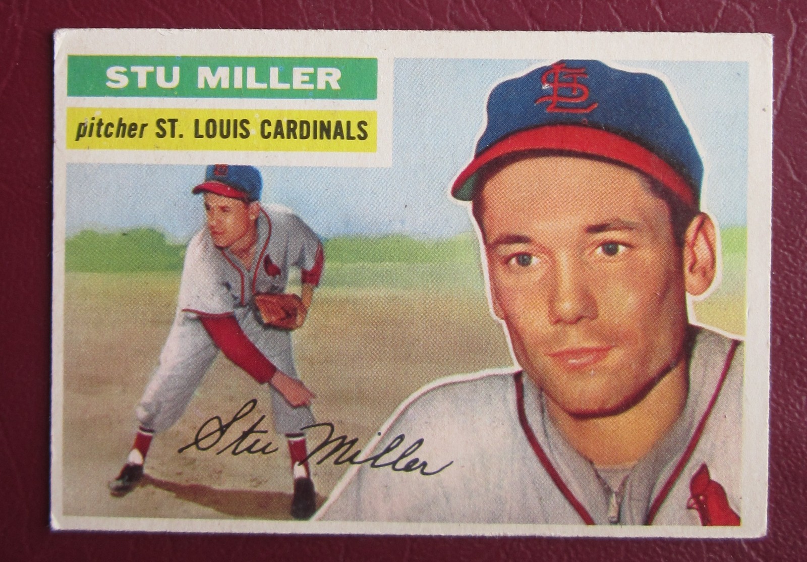1956 Topps Stu Miller (St Louis Cardinals) #293 EX/NRMT
